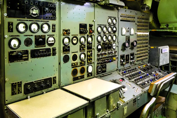 Missile control panels on the Growler