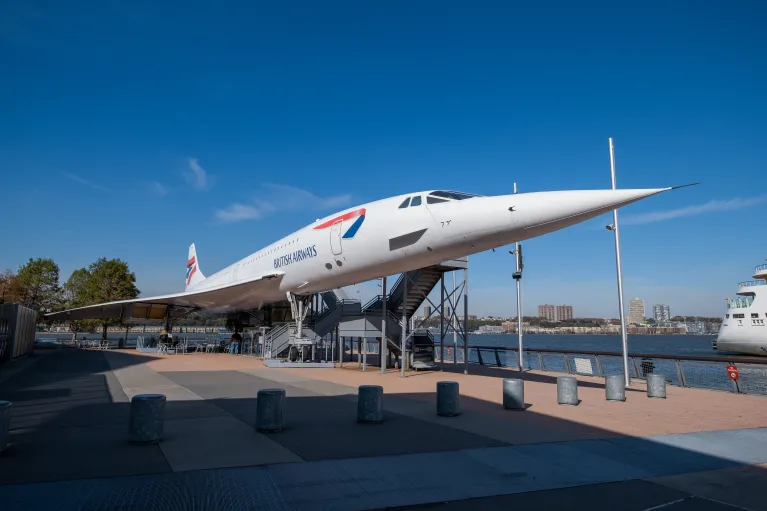 British Airways Concorde docked at the Intrepid Museum on Pier 86