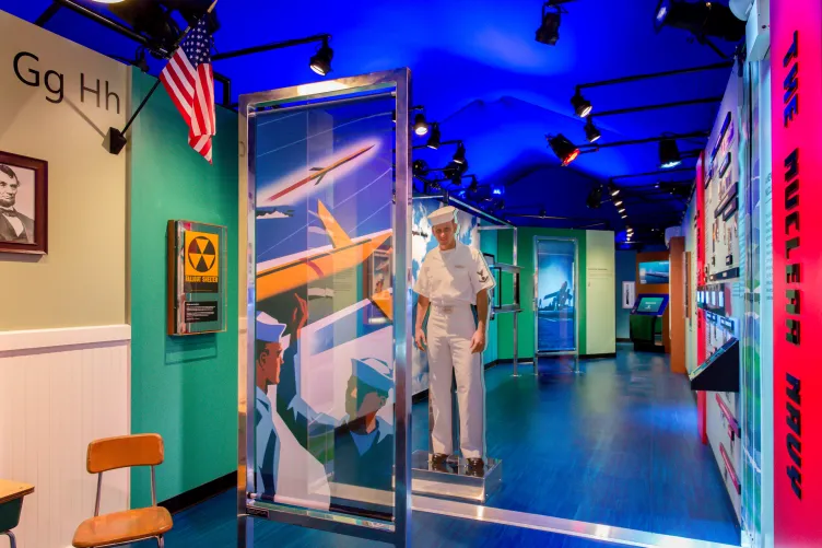 Part of the exhibition "A View from the Deep: The Submarine Growler and the Cold War."