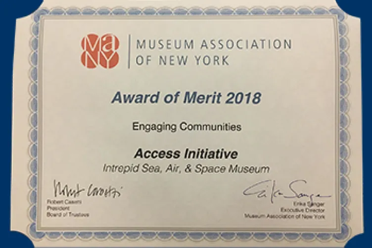 Museum's Access Initiative Receives Award from MANY