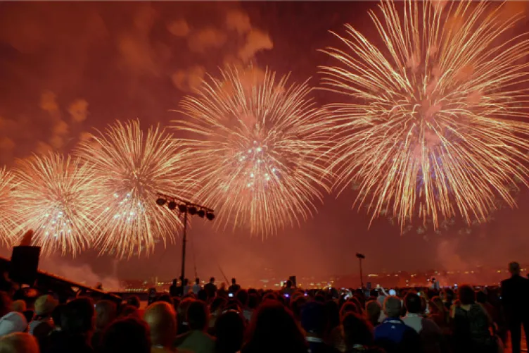 2010 4th of july fireworks from the intrepid