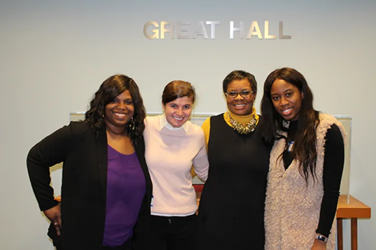 An image of mentors and their mentees during women's history month