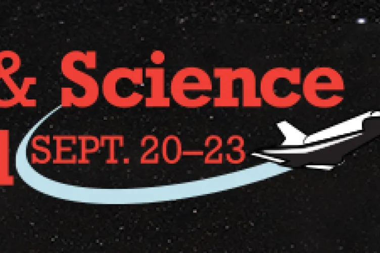 space and science festival banner