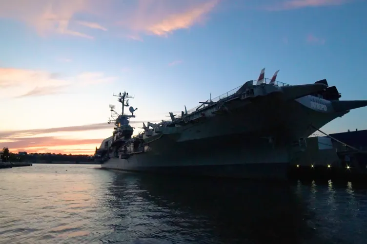 Photo of Intrepid at sunset