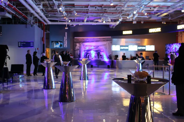 Hangar 1 reception event setup
