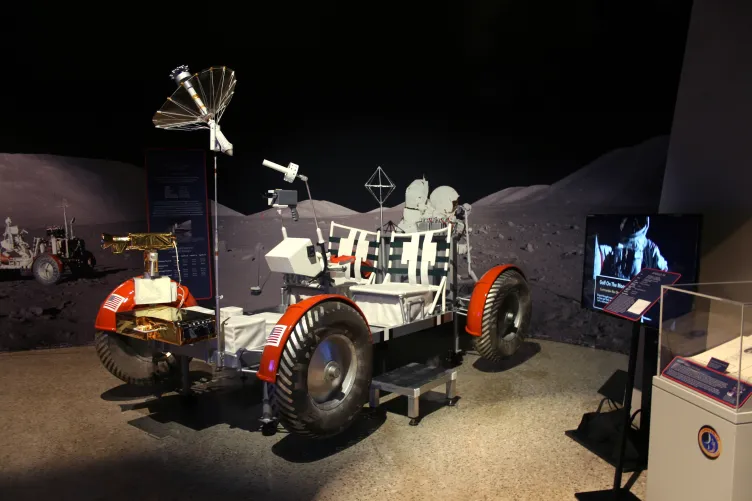 Mars rover on display