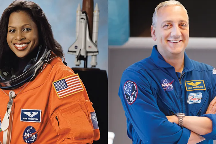 Retired NASA Astronauts Joan Higginbotham and Mike Massimino