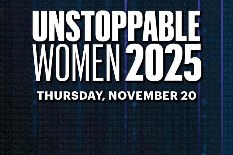 Unstoppable Women logo with a blue background