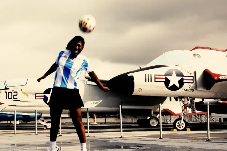 Soccer on the Flight Deck
