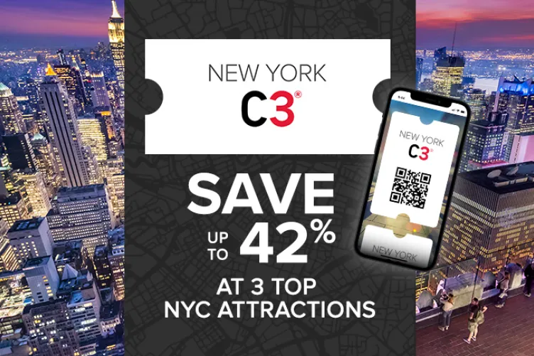 Sightseeing? Save on admission to 3 top New York City attractions with New York C3® by CityPASS®.