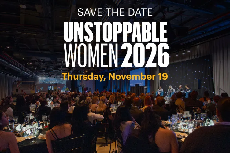 Unstoppable Women logo with an image background