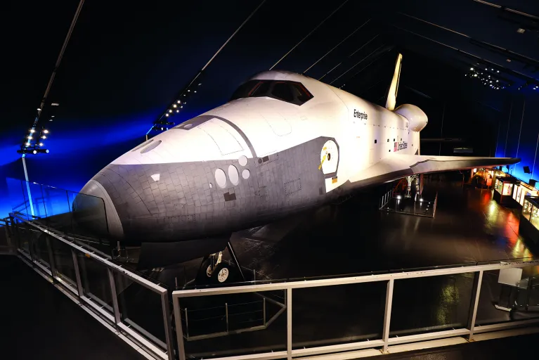 Enterprise in the Space Shuttle Pavilion
