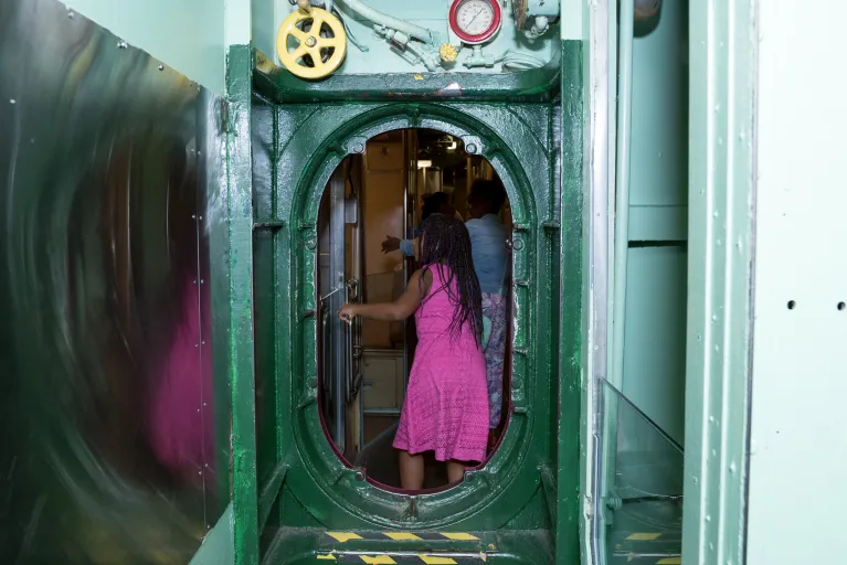 Tours inside the Growler submarine