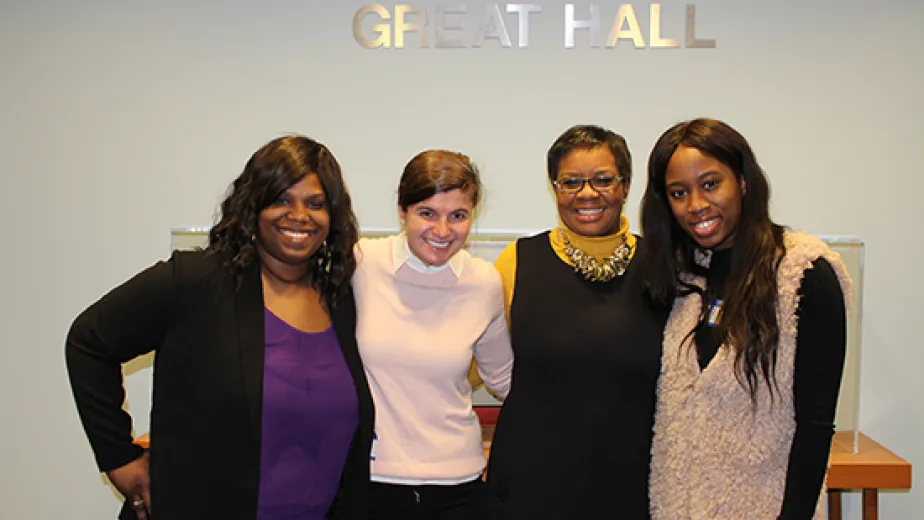 An image of mentors and their mentees during women's history month