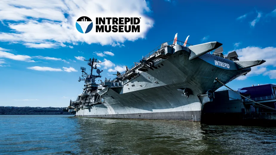 USS Intrepid moored along the West Side Highway