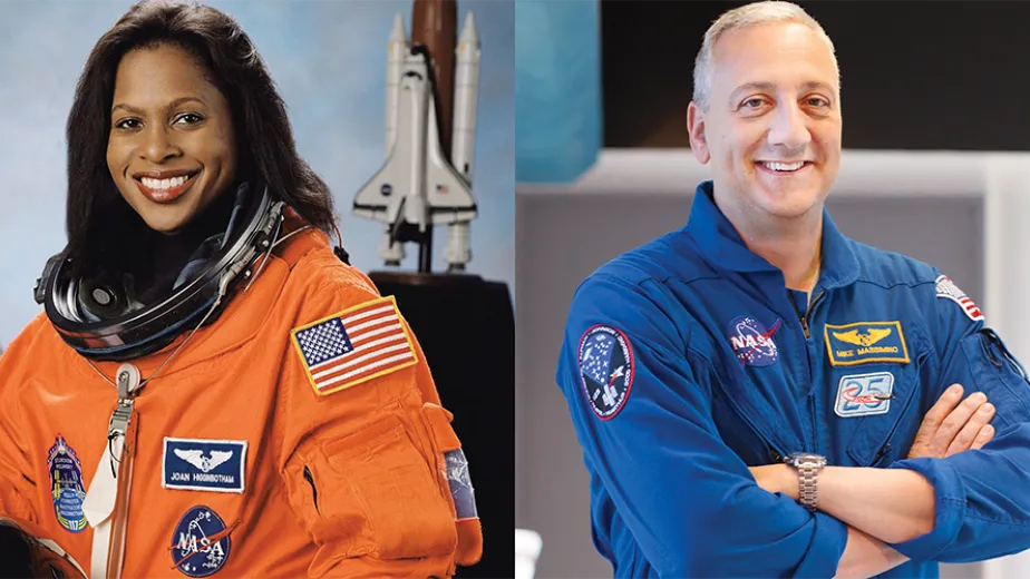 Retired NASA Astronauts Joan Higginbotham and Mike Massimino