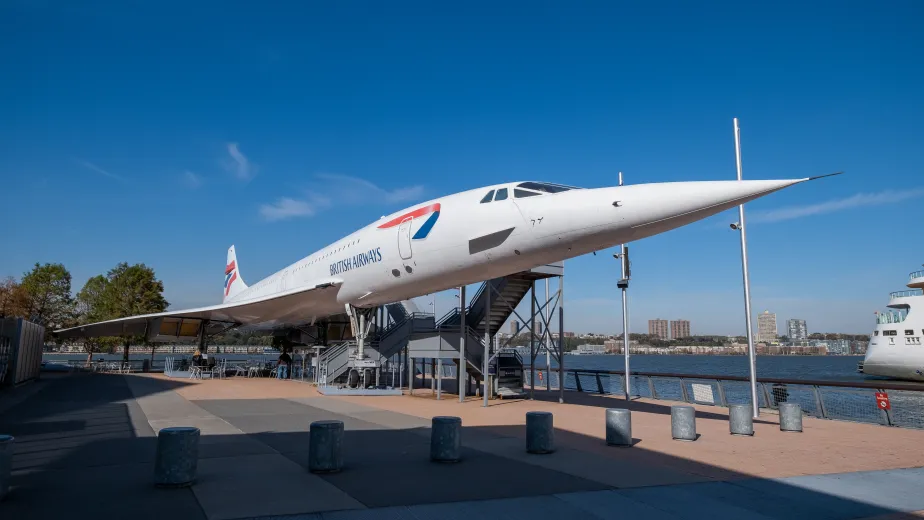 British Airways Concorde docked at the Intrepid Museum on Pier 86