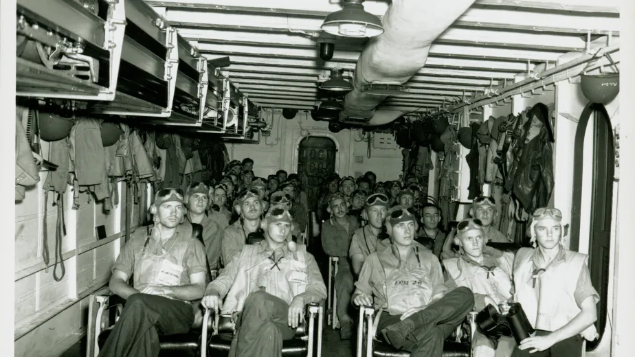WWII pilot ready room