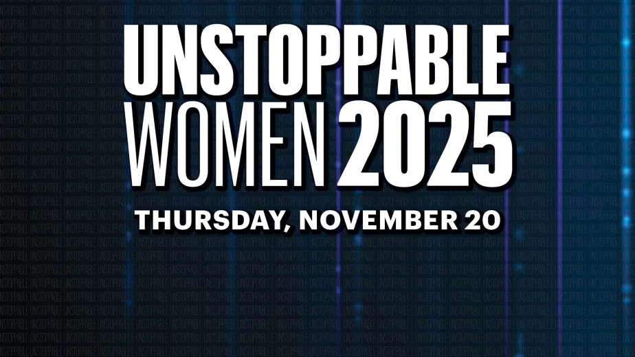 Unstoppable Women logo with a blue background