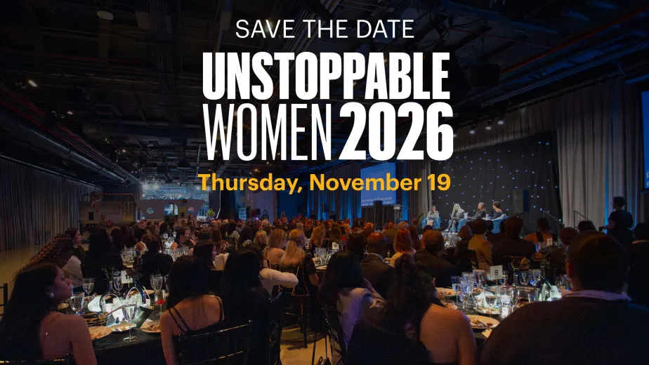 Unstoppable Women logo with an image background