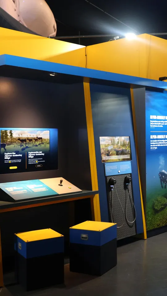 Inside the Mysteries from the Deep: Exploring Underwater Archaeology exhibition at the Intrepid Museum.