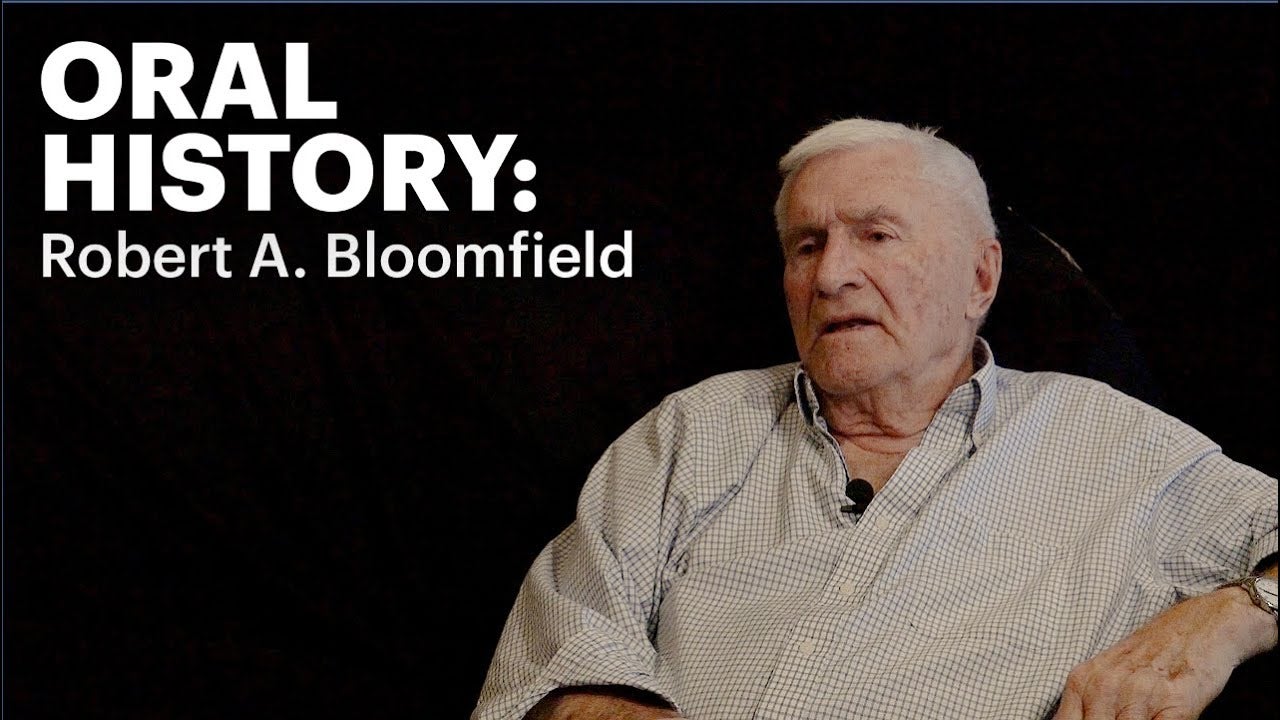 Embedded thumbnail for Oral History: Robert A. Bloomfield